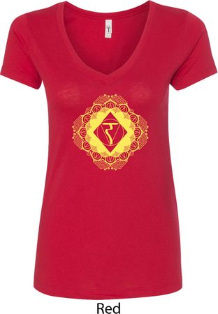 Ladies Yoga Diamond Manipura V-Neck