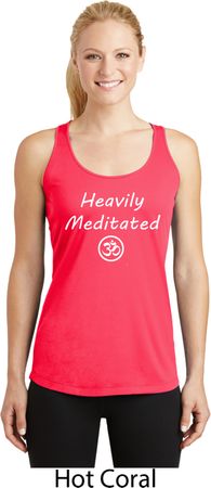 Ladies Yoga Heavily Meditated with OM Dry Wicking Racerback