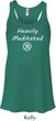 Ladies Yoga Heavily Meditated with OM Flowy Racerback