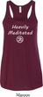 Ladies Yoga Heavily Meditated with OM Flowy Racerback