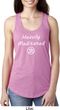 Ladies Yoga Heavily Meditated with OM Ideal Racerback