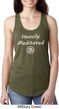 Ladies Yoga Heavily Meditated with OM Ideal Racerback