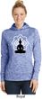 Ladies Yoga Hoodie Buddha Lotus Pose Dry Wicking Hoody