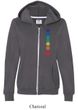 Ladies Yoga Hoodie Floral Chakras Full Zip Hoody