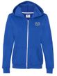 Ladies Yoga Hoodie OM Heart Pocket Print Full Zip Hoody