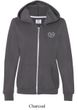 Ladies Yoga Hoodie OM Heart Pocket Print Full Zip Hoody