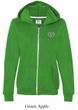 Ladies Yoga Hoodie OM Heart Pocket Print Full Zip Hoody