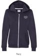 Ladies Yoga Hoodie OM Heart Pocket Print Full Zip Hoody