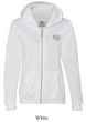Ladies Yoga Hoodie OM Heart Pocket Print Full Zip Hoody