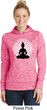 Ladies Yoga Meditating Buddha Dry Wicking Hoodie