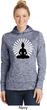 Ladies Yoga Meditating Buddha Dry Wicking Hoodie