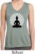 Ladies Yoga Meditating Buddha Dry Wicking Sleeveless Shirt