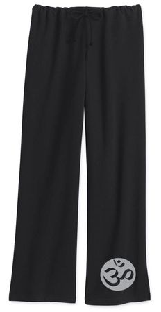 Ladies Yoga Pant With OM Leg Print
