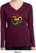Ladies Yoga Rasta Aum Dry Wicking Long Sleeve V-neck
