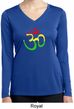 Ladies Yoga Rasta Aum Dry Wicking Long Sleeve V-neck