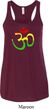 Ladies Yoga Rasta Aum Flowy Racerback