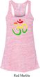 Ladies Yoga Rasta Aum Flowy Racerback