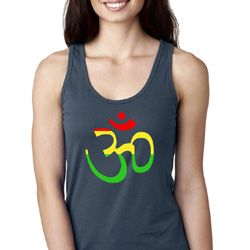 Ladies Yoga Rasta Aum Ideal Racerback Ladies Yoga Rasta Aum Ideal Racerback