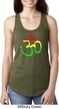Ladies Yoga Rasta Aum Ideal Racerback