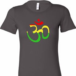 Ladies Yoga Rasta Aum Longer Length T-shirt Ladies Yoga Rasta Aum Longer Length T-shirt