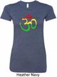Ladies Yoga Rasta Aum Longer Length T-shirt