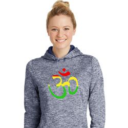 Ladies Yoga Rasta Aum Moisture Wicking Hoodie Ladies Yoga Rasta Aum Moisture Wicking Hoodie