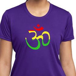 Ladies Yoga Rasta Aum Moisture Wicking T-shirt Ladies Yoga Rasta Aum Moisture Wicking T-shirt