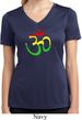 Ladies Yoga Rasta Aum Moisture Wicking V-neck