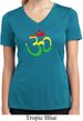 Ladies Yoga Rasta Aum Moisture Wicking V-neck