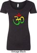 Ladies Yoga Rasta Aum Scoop Neck