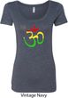 Ladies Yoga Rasta Aum Scoop Neck