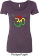 Ladies Yoga Rasta Aum Scoop Neck
