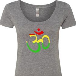 Ladies Yoga Rasta Aum Scoop Neck Ladies Yoga Rasta Aum Scoop Neck