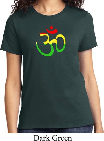 Ladies Yoga Rasta Aum T-shirt
