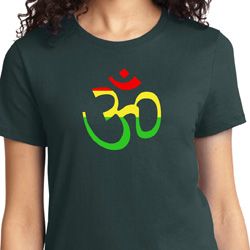 Ladies Yoga Rasta Aum T-shirt Ladies Yoga Rasta Aum T-shirt