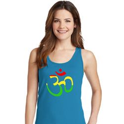 Ladies Yoga Rasta Aum Tank Top Ladies Yoga Rasta Aum Tank Top