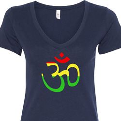 Ladies Yoga Rasta Aum V-neck Ladies Yoga Rasta Aum V-neck