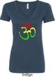 Ladies Yoga Rasta Aum V-neck