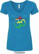 Ladies Yoga Rasta Aum V-neck