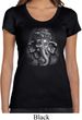 Ladies Yoga Shirt 3D Ganesha Darks Scoop Neck Tee T-Shirt