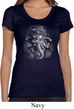 Ladies Yoga Shirt 3D Ganesha Darks Scoop Neck Tee T-Shirt