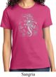 Ladies Yoga Shirt 3D Ganesha Darks Tee T-Shirt