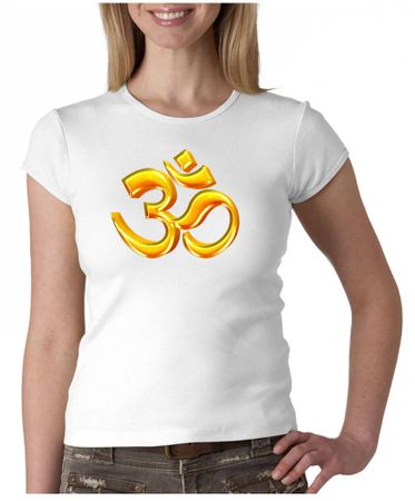 Ladies Yoga Shirt 3D OM Crewneck Tee T-Shirt