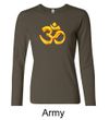 Ladies Yoga Shirt 3D OM Long Sleeve Tee T-Shirt