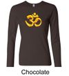 Ladies Yoga Shirt 3D OM Long Sleeve Tee T-Shirt