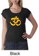 Ladies Yoga Shirt 3D OM Scoop Neck Tee T-Shirt