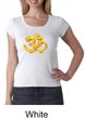 Ladies Yoga Shirt 3D OM Scoop Neck Tee T-Shirt