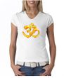 Ladies Yoga Shirt 3D OM V-neck Tee T-Shirt