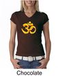 Ladies Yoga Shirt 3D OM V-neck Tee T-Shirt