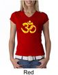 Ladies Yoga Shirt 3D OM V-neck Tee T-Shirt